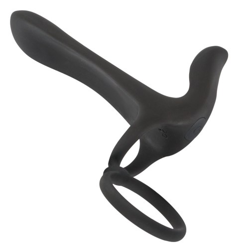 Pierścień wibrujący Black Velvets silikonowy USB 14 cm