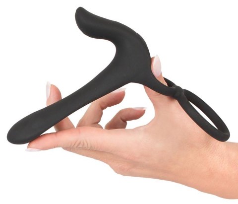 Pierścień wibrujący Black Velvets silikonowy USB 14 cm