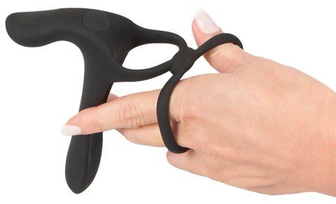 Pierścień wibrujący Black Velvets silikonowy USB 14 cm
