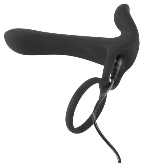 Pierścień wibrujący Black Velvets silikonowy USB 14 cm