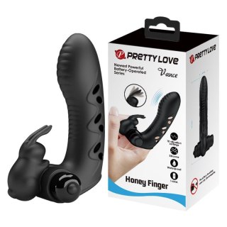 Silikonowa nakładka na palec króliczek Pretty Love Honey Finger 10 wibracji