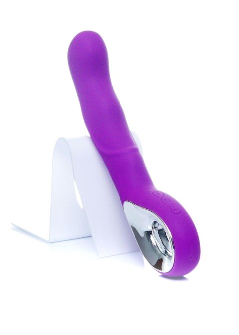 Wibrator punktu G silikonowy B Series Magic fioletowy USB 20 cm