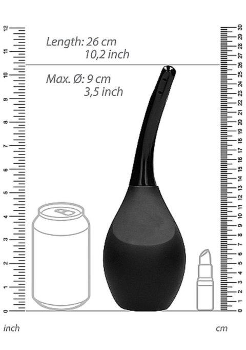 Irygator intymny Ouch czarny 14 cm 310 ml
