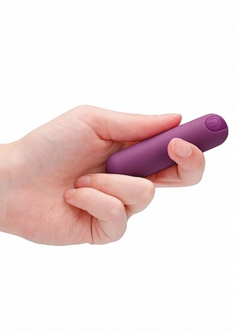 Mini wibrator pociskowy 10 prędkości Be Good Tonight fioletowy USB 8cm