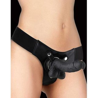 Realistyczny strap-on Ouch czarny 18 cm