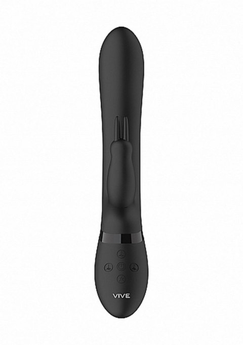 Wibrator króliczek Vive Amoris z ruchomymi kulkami USB czarny