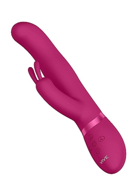 Wibrator króliczek Vive Izara z obrotowymi kulkami różowy USB