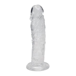 Dildo żelowe realistyczne Alive Empire przezroczyste 19 cm