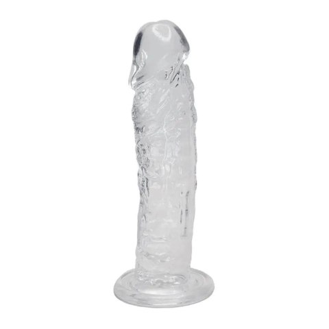 Dildo żelowe realistyczne Alive Empire przezroczyste 19 cm