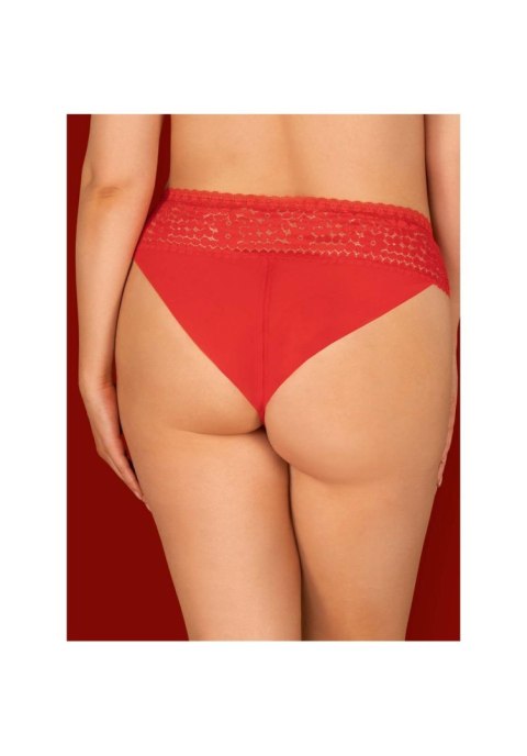 Figi Obsessive Blossmina koronkowe czerwone 4XL 5XL