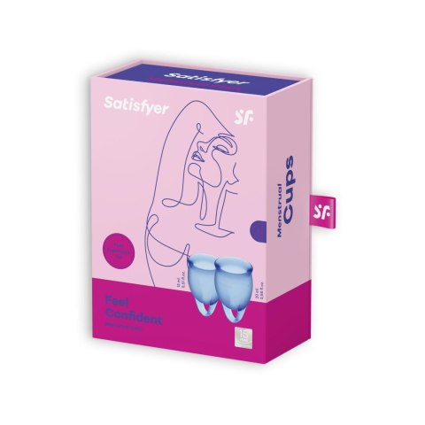 Kubeczek menstruacyjny silikonowy Satisfyer ciemnieniebieski