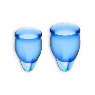 Kubeczek menstruacyjny silikonowy Satisfyer ciemnieniebieski