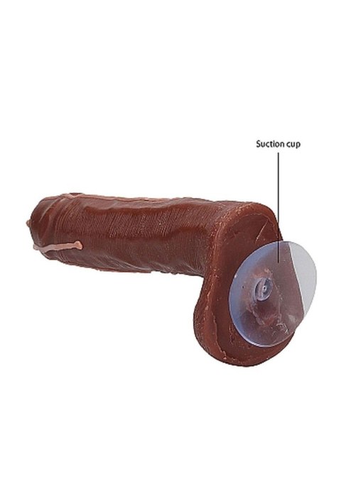 Mydło w kształcie penisa z jądrami S-Line brązowe 18 cm