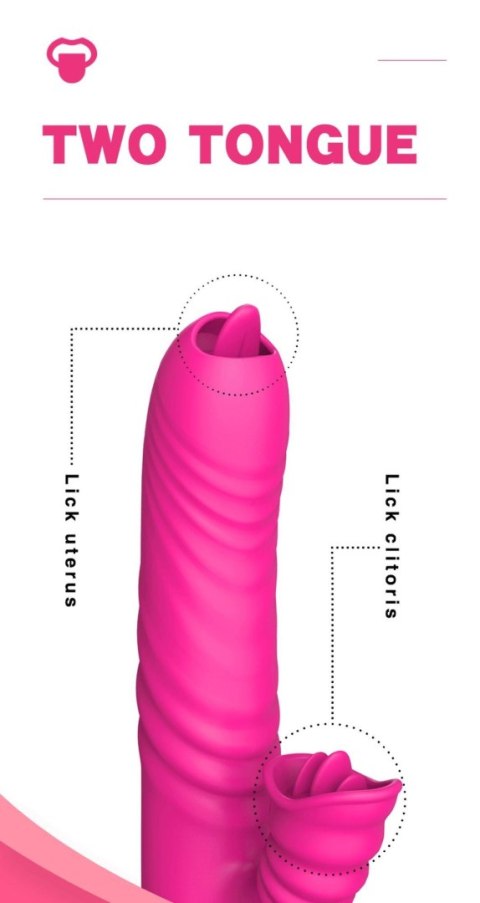 Wibrator Lyla silikonowy różowy z ruchem posuwistym USB