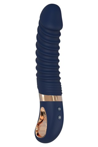 Wibrator punktu G Nereos granatowy silikonowy Dream Toys USB 23 cm