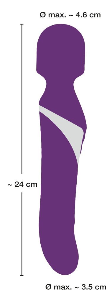 Wibrator wand z perłą Javida silikonowy USB 24 cm