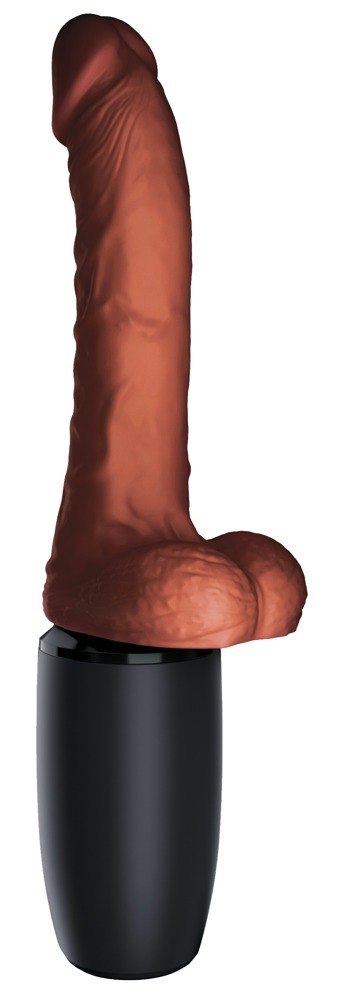 Wibrator z pchnięciami King Cock Plus z jądrami 29 cm