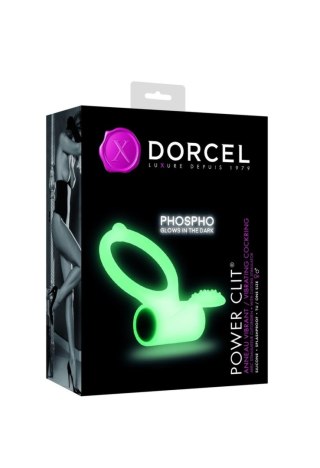 Pierścień wibrujący Dorcel Power Clit fosforyzujący