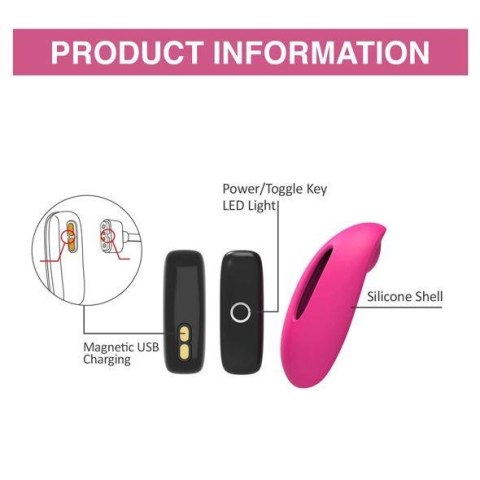 Wibrator Magic Motion Candy różowy z aplikacją Bluetooth