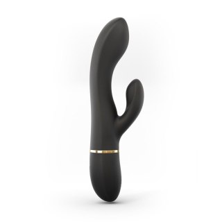 Wibrator króliczek Dorcel Glam Rabbit silikonowy czarny USB 21,8 cm