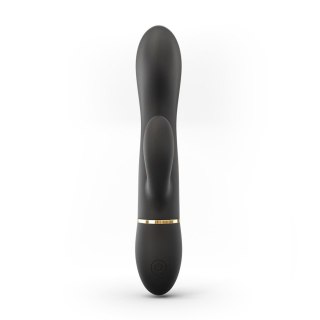 Wibrator króliczek Dorcel Glam Rabbit silikonowy czarny USB 21,8 cm