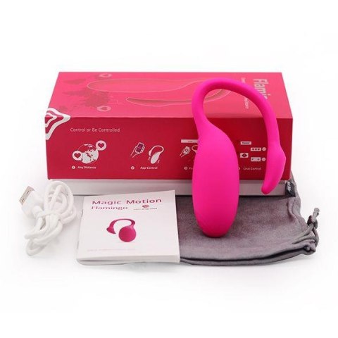 Wibrator punkt G Flamingo Magic Motion sterowany aplikacją silikonowy 7cm