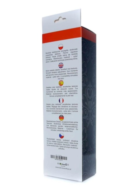 Wibrator realistyczny Real Skin EasyLove czarny 22.5 cm