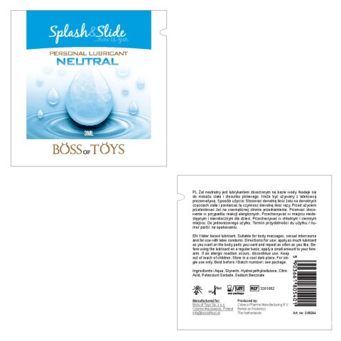 Żel nawilżający na bazie wody Boys of Toys Glide 3 ml