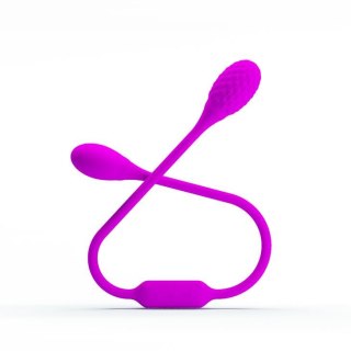 Jajko wibrujące dwustronne Pretty Love fioletowe USB silikonowe