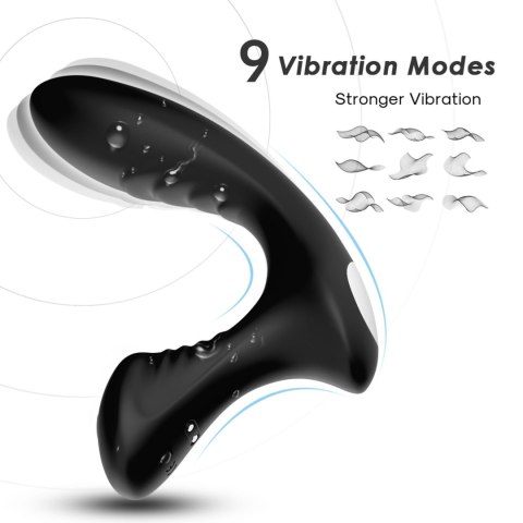 Masażer prostaty ergonomiczny silikonowy B Series Joy Storm czarny USB