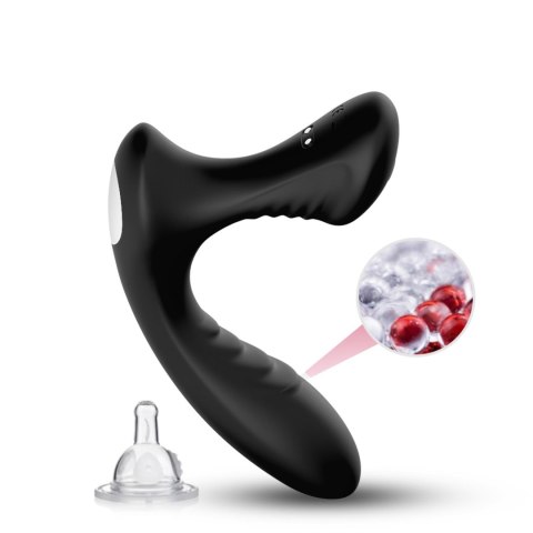 Masażer prostaty ergonomiczny silikonowy B Series Joy Storm czarny USB