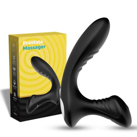 Masażer prostaty ergonomiczny silikonowy B Series Joy Storm czarny USB