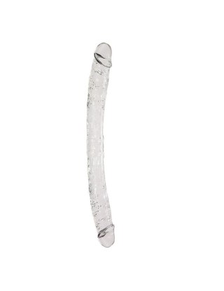 Podwójne dildo Alive Supreme galaretkowe transparentne 39 cm