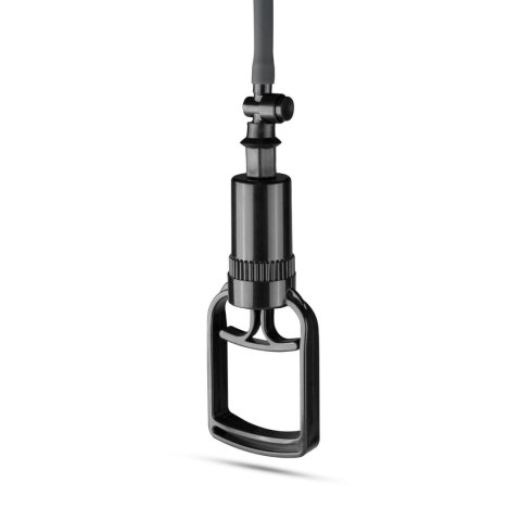 Pompka do penisa EasyToys z uchwytem czarna 28 cm