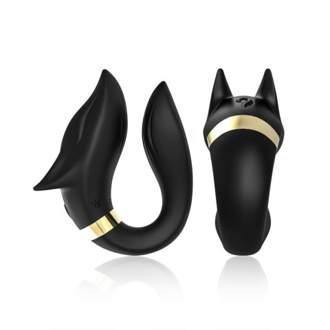 Stymulator łechtaczki Fox silikonowy czarny USB wodoodporny
