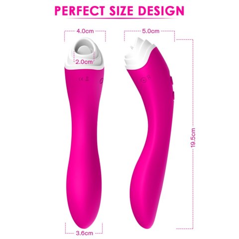 Stymulator łechtaczki z ruchomym języczkiem Fairyland różowy USB