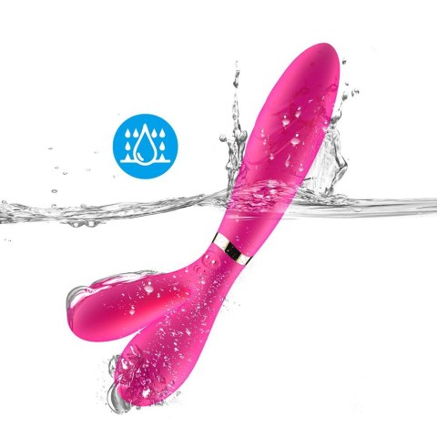 Wibrator dwuramienny Y Wand B Series Joy silikonowy różowy USB 19 cm