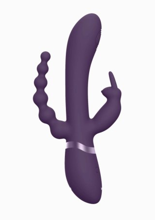 Wibrator króliczek Vive Rini fioletowy silikonowy USB 22 cm