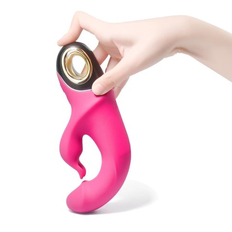 Wibrator króliczek silikonowy B-Series Joy Meteor różowy USB 23 cm