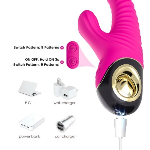 Wibrator punktu G Eternity silikonowy różowy USB wodoodporny