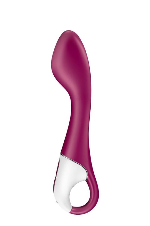 Wibrator punktu G Satisfyer Hot Spot podgrzewany silikonowy 20,5 cm bordowy