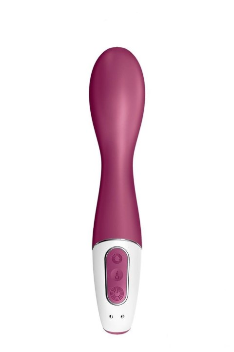 Wibrator punktu G Satisfyer Hot Spot podgrzewany silikonowy 20,5 cm bordowy