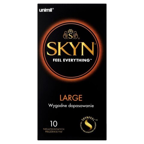 Prezerwatywy bezlateksowe Skyn Large nawilżane 10 sztuk