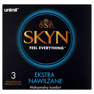 Prezerwatywy nielateksowe Skyn extra nawilżone 3 sztuki