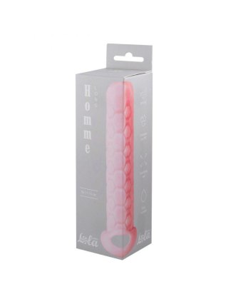Przedłużka na penisa Homme Long różowa TPE 15,5 cm