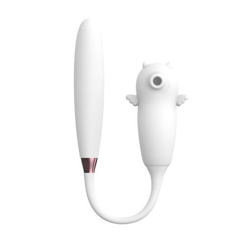 Stymulator bezdotykowy łechtaczki Viola biały silikonowy USB wodoodporny