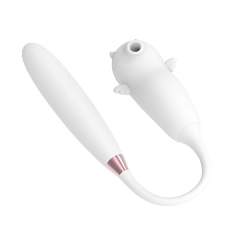 Stymulator bezdotykowy łechtaczki Viola biały silikonowy USB wodoodporny