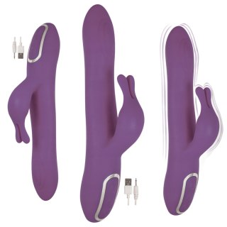 Wibrator króliczek Isabella silikonowy fioletowy USB 5 funkcji wodoodporny
