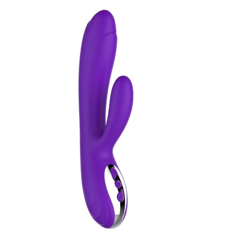 Wibrator króliczek podgrzewający Lyla fioletowy USB 22 cm