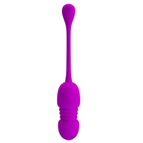 Wibrujące jajko Pretty Love Callie fioletowe 12 wibracji 12 pchnięć USB